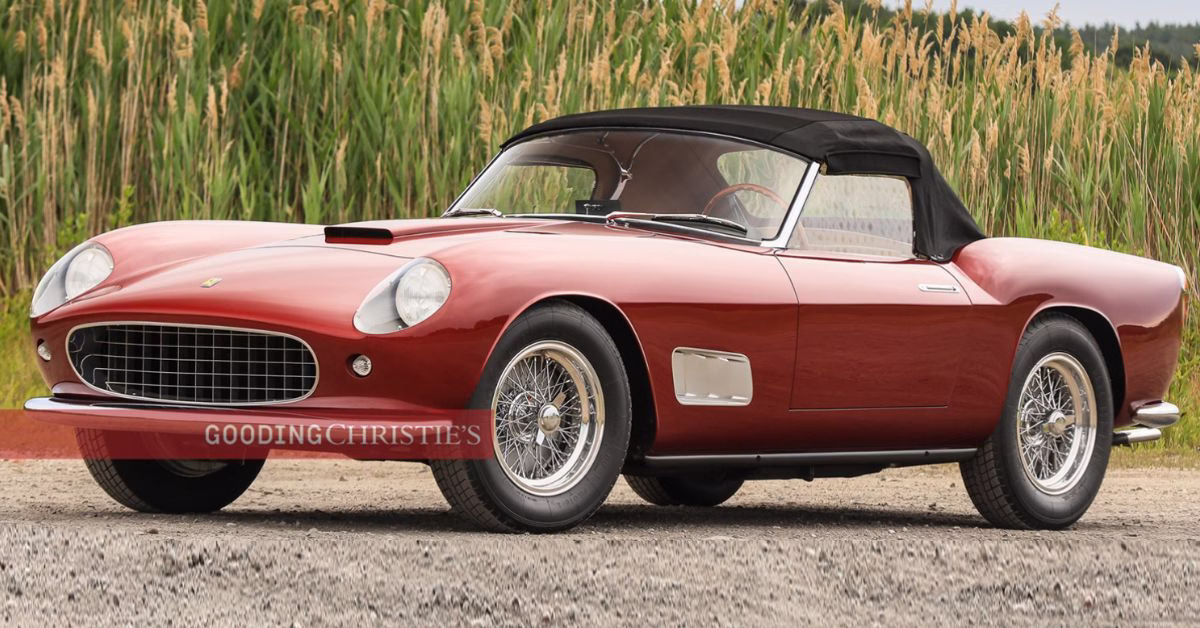 1957 Ferrari 250 GT LWB California Spider Prototipo 1957 Ferrari 250 GT LWB California Spider Prototipo, monterey car week 2025 auction results