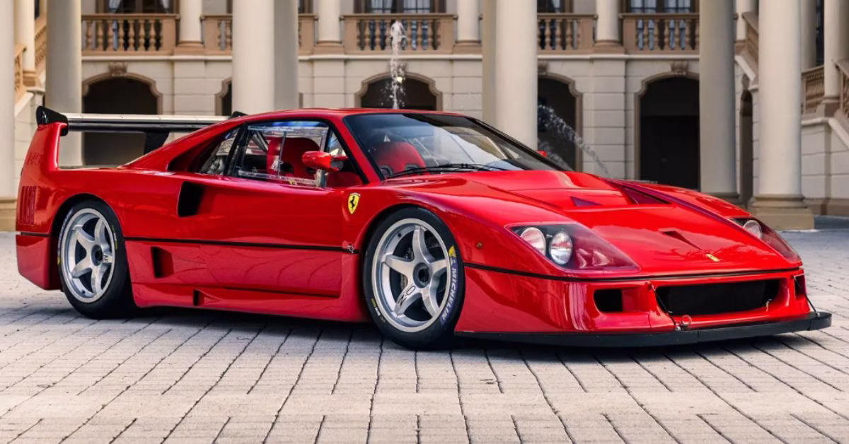 1993 Ferrari F40 LM GTC Coupe 1993 Ferrari F40 LM GTC Coupe, monterey car week 2025 auction results