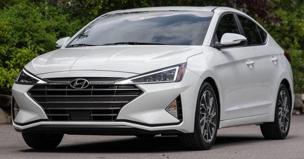 2019 Hyundai Elantra, White, best first cars under $15k