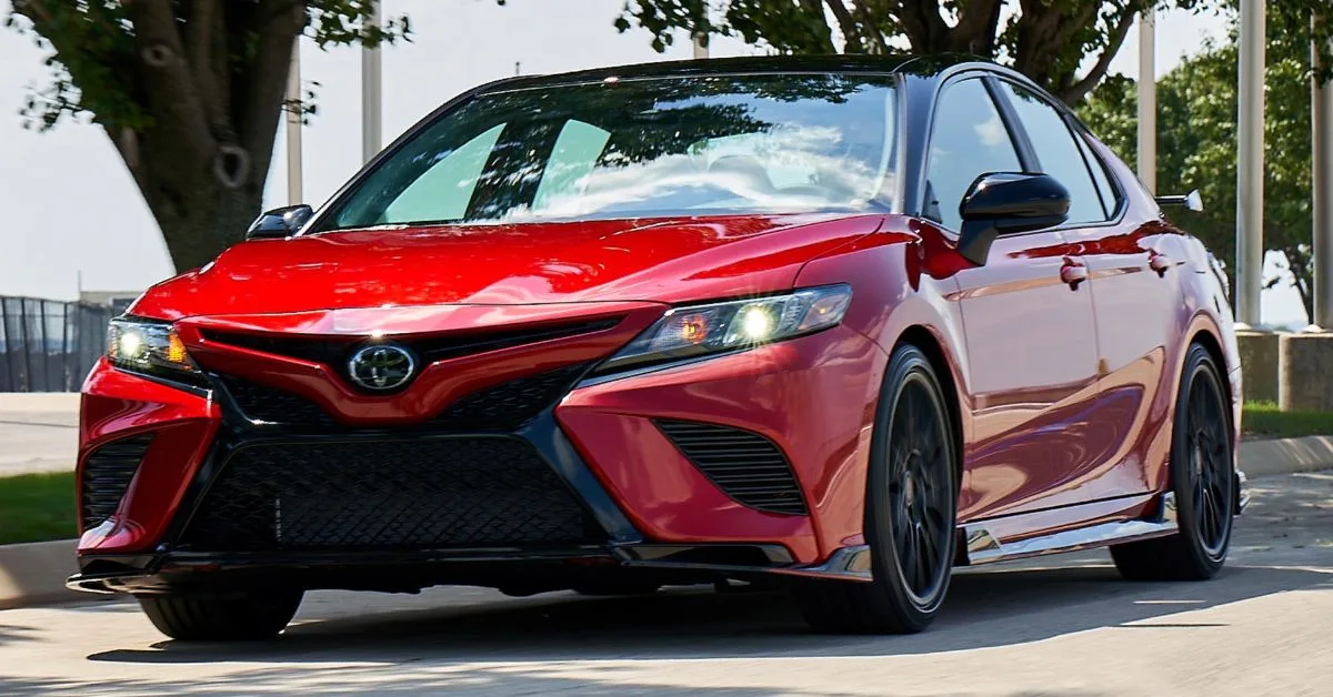 2020 Toyota Camry TRD, Red, best used sedans under $20k