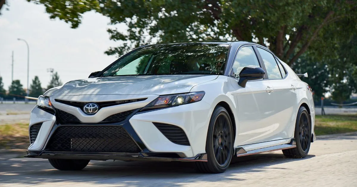 2020 Toyota Camry TRD, White, best used sedans under $20k 2020 Toyota Camry TRD, White, best used sedans under $20k