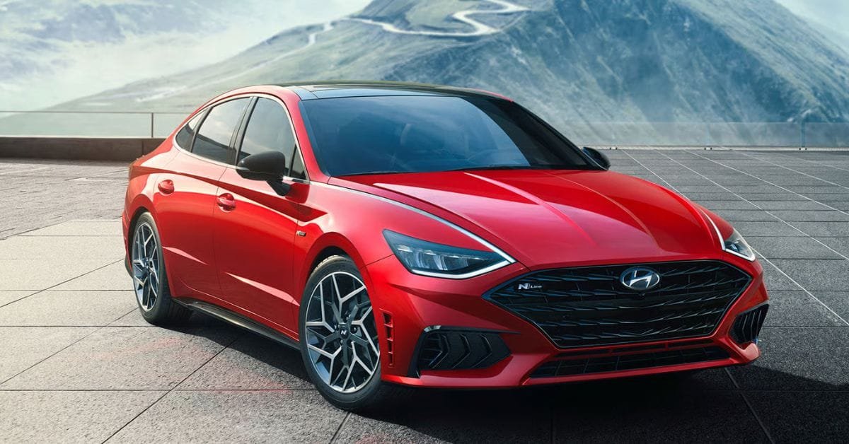 2021 Hyundai Sonata N Line, Red