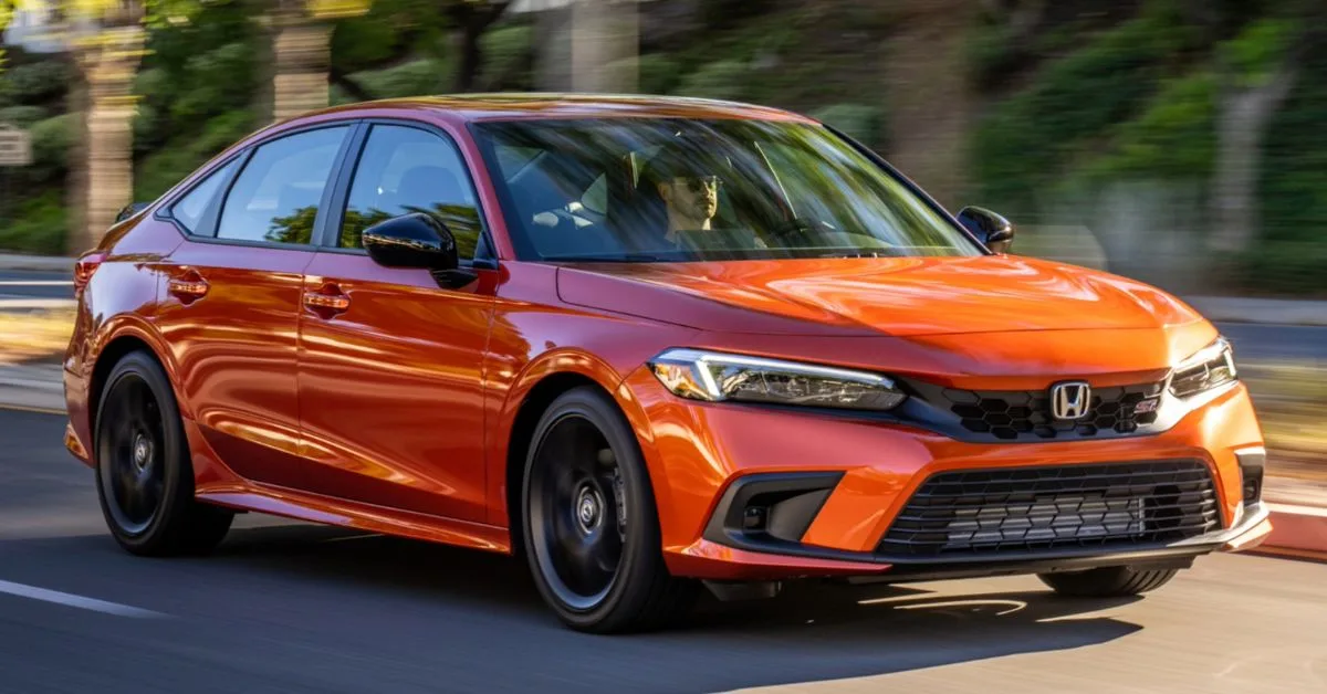 2022 Honda Civic, Orange 2022 Honda Civic, Orange