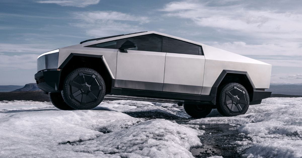 Tesla Cybertruck snow, cold-weather ev range
